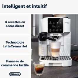 Delonghi ECAM220.61.W Cafetera Espresso con Molinillo Integrado, Acero Inoxidable