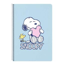 Cuaderno Espiral Safta Tapa Extradura Folio 80 Hojas Cuadro 4 mm 60 gr Snoopy Love Precio: 5.50000055. SKU: B17238NWZP