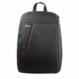 Asus Mochila Nereus para Portátiles 16 Pulgadas, Repelente al Agua, Ligera, de Poliéster, Negra con Bolsillo Frontal
