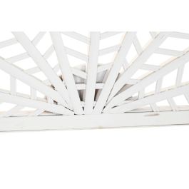 DKD Home Decor Cabecero de Cama Urban Blanco Bambú y Ratán para Cama de 180 cm (190 x 81 cm)