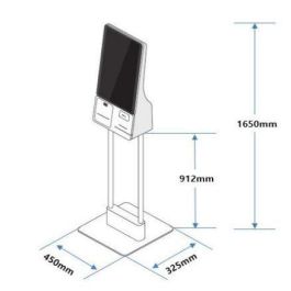 Samsung Kiosco compacto con soporte - Diseño elegante, color blanco gris, 19.1 kg