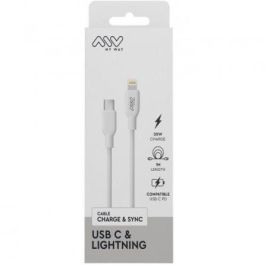 Cable USB 2.0 Tipo-C Lightning Myway MWUSC0023/ USB Tipo-C Macho - Lightning Macho/ 1m/ Blanco