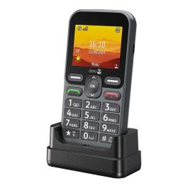 Doro Leva L10 graphite Teléfono Móvil Barra, Pantalla 2.4", Cámara 2MP, Batería 1150 mAh, Negro