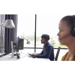 Poly EncorePro 320 QD Auricular Binaural con Micrófono Cancelación de Ruido para Contact Center | Confort Superior