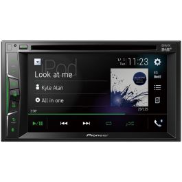 Pioneer AVH-A3200DAB Autorradio Multimedia 2 DIN con Pantalla Táctil 6.2", CD/DVD, USB, Bluetooth y DAB+ Negro