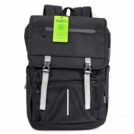 Ewent EW2537 Mochila Unisex Vintage para Portátil 16.1 pulgadas, Impermeable 27L rPET Antirrobo