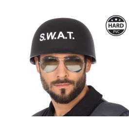 Casco Rígido Policía Swat Negro para Disfraces y Juegos de Rol Precio: 3.88999996. SKU: S1122496