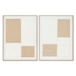 Cuadro Scandi DKD Home Decor Blanco Natural 3 x 80 x 60 cm (2 Unidades) Precio: 94.89000048. SKU: B1GTZD248C