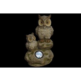 DKD Home Decor Decoración Luminosa LED Búhos Solares de Resina para Terraza y Jardín Gris Hecho a Mano 20x41x25cm (2 Unidades) DKD Home Decor Decoración Luminosa LED Búhos Solares de Resina para Terraza y Jardín Gris Hecho a Mano 20x41x25cm (2 Unidades)