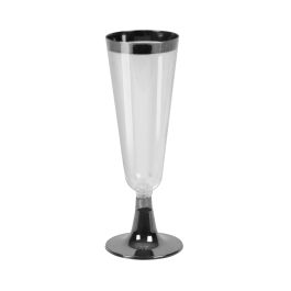 Set de 3 Copas de Cava Pie-Boca Plata 150 ml Algon (36 Unidades) Set de 3 Copas de Cava Pie-Boca Plata 150 ml Algon (36 Unidades)