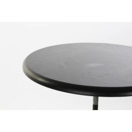 DKD Home Decor Mesita Auxiliar Vintage Natural Negro Metal Madera 60 x 105 x 60 cm