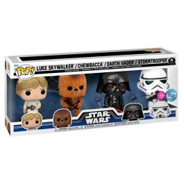 FUNKO Blister 4 figuras POP Star Wars New Classics Exclusive: Luke Skywalker, Chewbacca, Darth Vader, Stormtrooper Precio: 50.79000047. SKU: B1CD2QRXL2