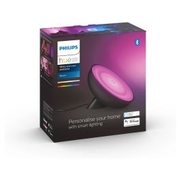 Philips Hue White and Color Ambiance Bloom - Lámpara de Mesa Inteligente, Bluetooth/Zigbee, Negro, LED Integrado 500lm