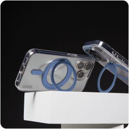 PanzerGlass 1317 Funda iPhone 16 Pro MagSafe Transparente con Soporte Antiamarilleamiento Protección Caídas 4.8m Carga Inalámbrica