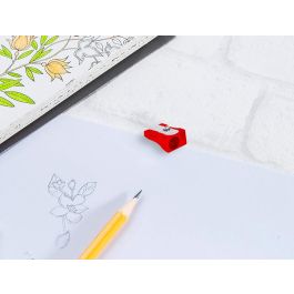 Sacapuntas Liderpapel Metalico Cuña 1 Uso Color Rojo 20 unidades