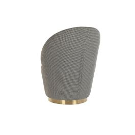 DKD Home Decor Butaca Sixties Blanco Dorado Pata de Gallo 66 x 85 x 69 cm