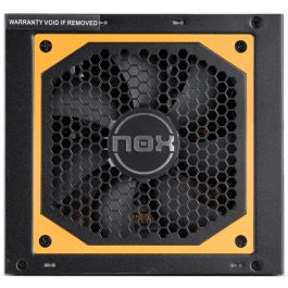 NOX Urano VX 650W Fuente Alimentación PC 80 PLUS Bronze ATX, Ventilador 120mm PWM, Cables Planos, Negro/Naranja NOX Urano VX 650W Fuente Alimentación PC 80 PLUS Bronze ATX, Ventilador 120mm PWM, Cables Planos, Negro/Naranja