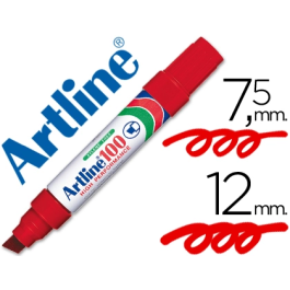 Artline Rotulador Permanente 100 Rojo Punta Biselada 7,5-12 mm Precio: 21.49999995. SKU: B1565GZA5Q