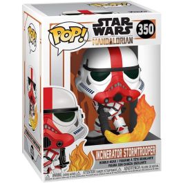 Funko POP Star Wars: The Mandalorian - Incinerator Stormtrooper Figura de Vinilo 9cm