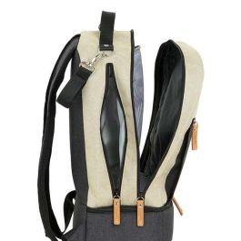 Bolsa de Deporte con Portazapatos Safta M883 Beige Gris oscuro 15 L