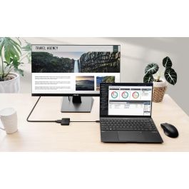 ASUS DC100 Mini Dock USB-C con HDMI 4K Ultra HD, Suministro de Energía 100W y Transferencia de Datos 10 Gbit/s, Negro