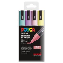 POSCA Marcadores de Pintura PC-5M Punta Cónica 1.8-2.5mm, No Permanente, Base Agua, 4 Colores Pastel - Verde Marino, Verde Claro, Rosa Claro, Amarillo Sol Precio: 10.69000031. SKU: B1HCCCNVJF