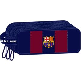 Portatodo Doble F.C. Barcelona Rojo Azul marino 21 x 8.5 x 7 cm
