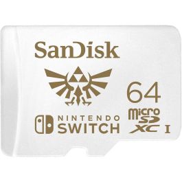 SanDisk SDSQXAT-064G-GN6ZN Tarjeta de Memoria 64GB microSDXC UHS-I Clase 10 para Nintendo Switch 100MB/s Lectura 90MB/s Escritura Precio: 11.79000042. SKU: S55021085