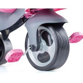 Molto Urban Trike Triciclo Rosa con Palo, Cinturón, Bolsa y Rueda de Goma 98 cm