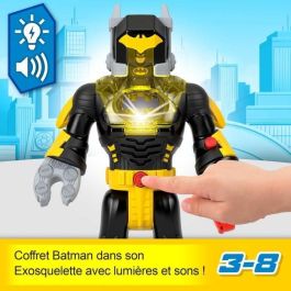 Imaginext Hyg31 Figura Batman Insider y Exotraje Robot Articulado 30,5cm con Luces, Sonidos y Proyectiles para Niños +3 Años