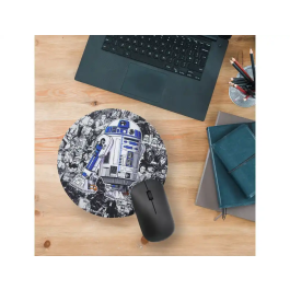 Wondee Alfombrilla de Ratón Star Wars R2D2 Redonda Antideslizante 200 mm