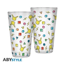 ABYstyle Set de 2 Vasos Grandes Pokémon Pikachu Pattern Diseño Oficial 400ml Vidrio Alta Calidad para Coleccionar ABYstyle Set de 2 Vasos Grandes Pokémon Pikachu Pattern Diseño Oficial 400ml Vidrio Alta Calidad para Coleccionar