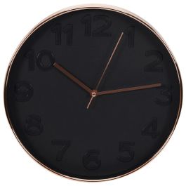 Home Deco Factory Reloj de Pared Negro Lounge 30.5 cm Diámetro