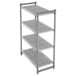 CAMBRO - CBU183072V4-580 - Estantería Basics Plus con 4 estantes ventilados de 46 cm fondo x 76,5 cm de longitud x 183 alto - Grafito cepillado Precio: 338.90000045. SKU: B1B7FBZNMD