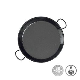 Vaello Paellera Tradicional Acero Esmaltado Ø38 cm 8 Personas Cocinas de Gas Precio: 14.95000012. SKU: S7916594