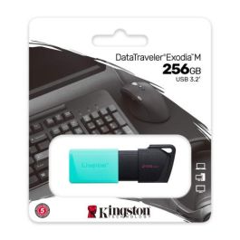 KINGSTON DTXM/256GB Pendrive 256GB USB 3.2 Gen 1 Negro/Turquesa