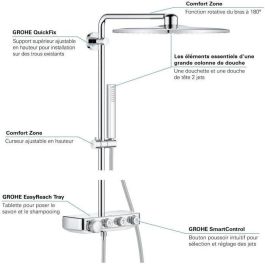 Panel de ducha GROHE con mezclador termostático Euphoria SmartControl 310 Cube Duo 26508000