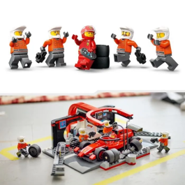 Lego City 60443 Parada en boxes de F1 con coche Ferrari Juguete para niño de 6 años