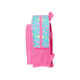 Mochila Escolar Gabby's Dollhouse Confetti Rosa Turquesa 26 x 34 x 11 cm