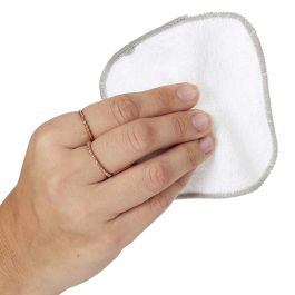 10 toallitas de algodon para bebe y bolsa lavado