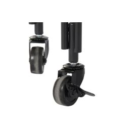 DKD Home Decor Consola Loft Negro Metal y Cristal 28 x 80.5 x 80 cm