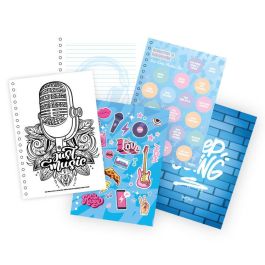 Wow Generation Cuaderno A5 Cantante Emma para Colorear, Pegatinas, Rasca y Descubre, Hojas Aromáticas 15x21cm