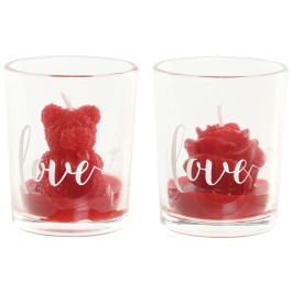 DKD Home Decor Vela San Valentin Urban Rojo Cera Parafina Cristal 5x5x6.5 cm Oso Rosa Love Fresa 30gr 12 Unidades Precio: 22.88999955. SKU: B19PJ6ET2T