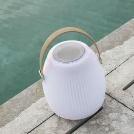 Lumisky MINI MAY PLAY Altavoz Bluetooth Inalámbrico Lámpara LED Blanco y Multicolor Regulable H23 cm