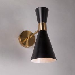 SKD-W1012 Aplique de Pared Neya Metal Elegante Retro. Compatible Bombilla LED E27 para Salón, Dormitorio, Cocina, Restaurante.