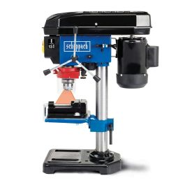 Scheppach DP16VLS Taladro de Columna 500W con Láser Cruzado de Precisión, Portabrocas 16mm, 5 Velocidades para Madera y Metal