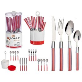 Set 16 Cubiertos Acero Inoxidable Mango PS Rojo Kinvara - 11x25x11 cm (8 Unidades) Precio: 108.59000042. SKU: B15A8H79ZT