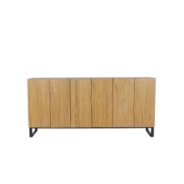 DKD Home Decor Buffet Aparador Tropical de Teca y Metal, Mueble de Salón/Comedor con 6 Puertas y 3 Estanterías, 180x40x85 cm Precio: 818.50000001. SKU: B1F2Z2XYQX