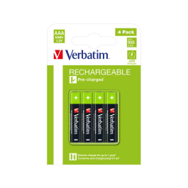 Verbatim Pilas Recargables AAA Premium HR03 950mAh 1.2V NiMH Precio: 6.69000046. SKU: B17VQFZRP2