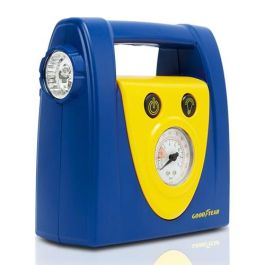 Goodyear GOD0007 Compresor Aire Portátil 12V para Coche, 120 psi, con Luz LED y Medidor, Incluye Adaptadores Goodyear GOD0007 Compresor Aire Portátil 12V para Coche, 120 psi, con Luz LED y Medidor, Incluye Adaptadores